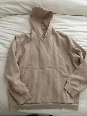 Lululemon Steady State Pullover Hoodie * Run Graphic in Mojave Tan L